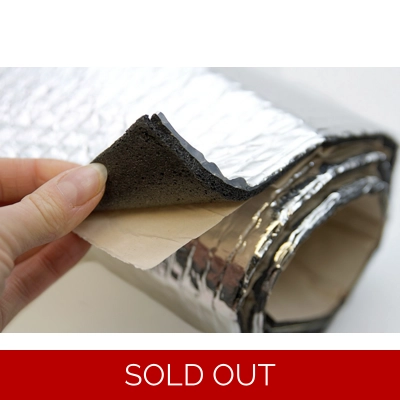 12mm ThermoPRO 2in1 Van Adhesive Foam Bubble Foil Insulation  1m²